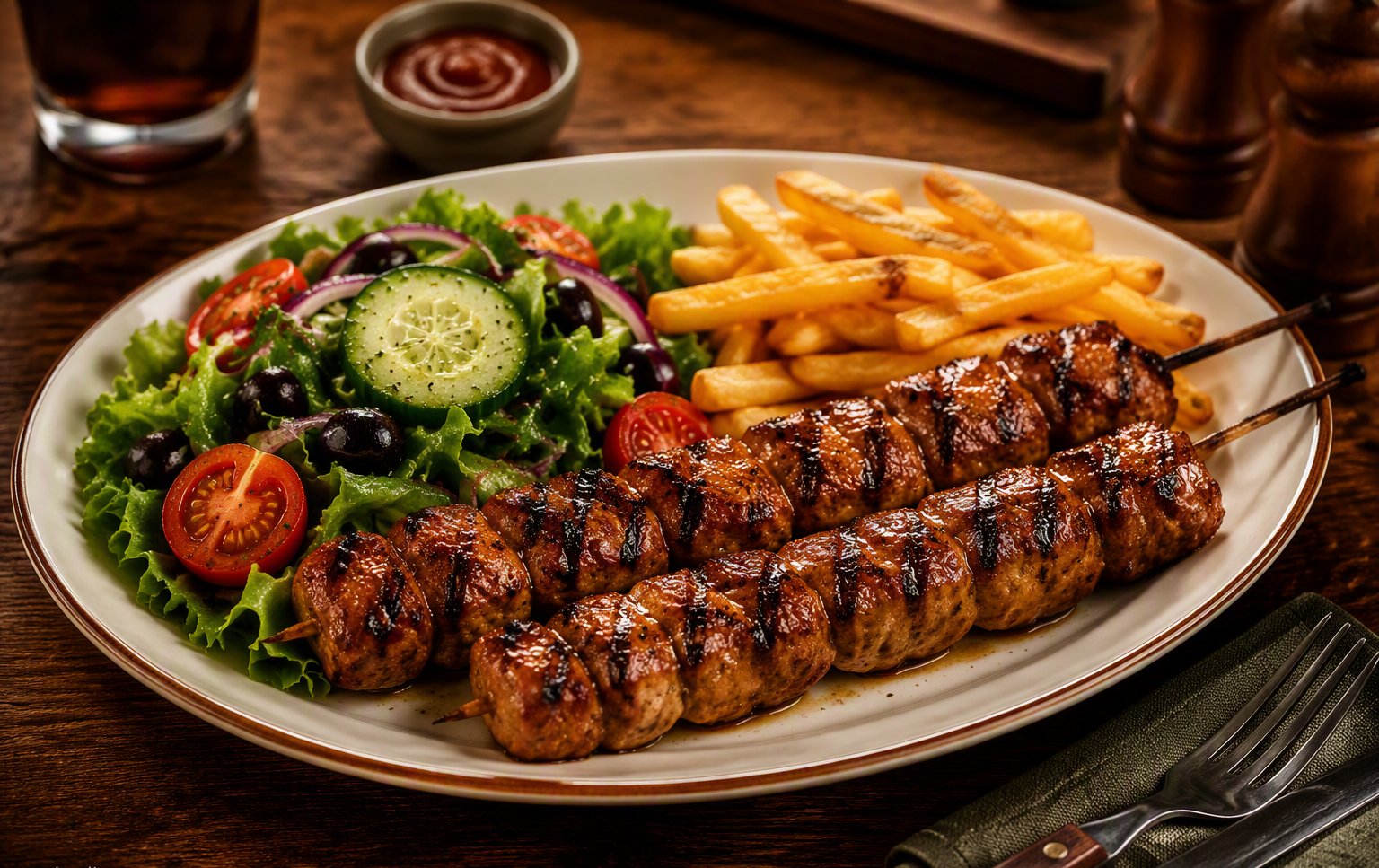Sunday grill - kebabs, skewers, ribs and roast chicken from Boris's grill